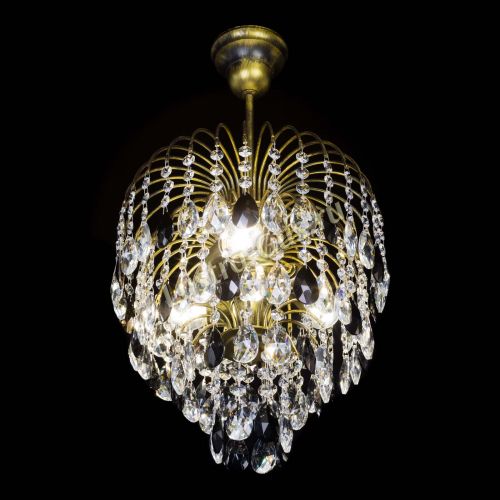 Люстра Лора №3 под бронзу черная в Саратове Гусь Хрустальный