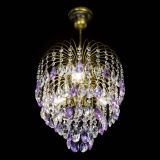 Люстра Лора №3 под бронзу фиолетовая в Саратове