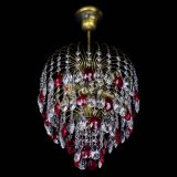 Люстра Лора №3 под бронзу красная в Саратове