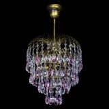 Люстра Лора №3 под бронзу розовая в Саратове