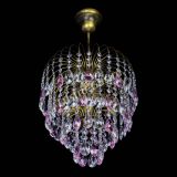 Люстра Лора №3 под бронзу розовая в Саратове