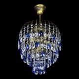 Люстра Лора №3 под бронзу синяя в Саратове