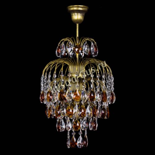 Люстра Лора №3 журавлик Чайная под бронзу в Саратове Гусь Хрустальный