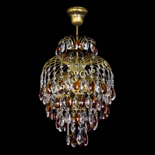 Люстра Лора №3 журавлик Чайная под бронзу в Саратове Гусь Хрустальный