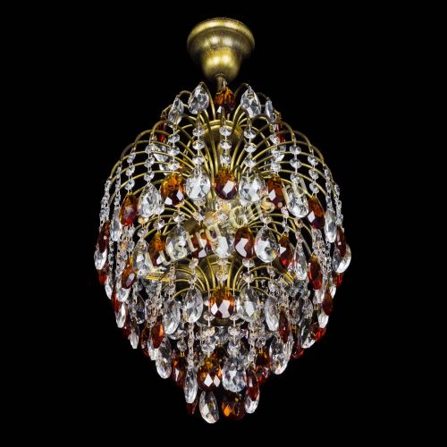 Люстра Лора №3 журавлик Чайная под бронзу в Саратове Гусь Хрустальный