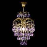 Люстра Лора №3 журавлик Фиолетовая под бронзу в Саратове