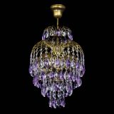 Люстра Лора №3 журавлик Фиолетовая под бронзу в Саратове