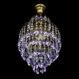 Люстра Лора №3 журавлик Фиолетовая под бронзу в Саратове