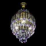 Люстра Лора №3 журавлик Фиолетовая под бронзу в Саратове