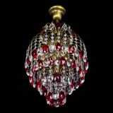 Люстра Лора №3 журавлик Красная под бронзу в Саратове