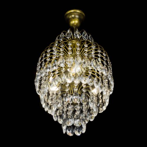 Люстра Лора №3 журавлик под бронзу в Саратове Гусь Хрустальный