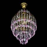 Люстра Лора №3 журавлик Розовая под бронзу в Саратове