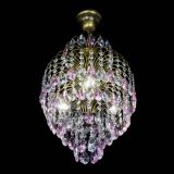 Люстра Лора №3 журавлик Розовая под бронзу в Саратове