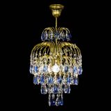 Люстра Лора №3 журавлик Синяя под бронзу в Саратове