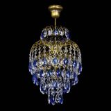 Люстра Лора №3 журавлик Синяя под бронзу в Саратове