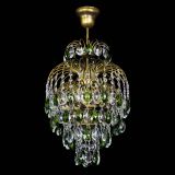 Люстра Лора №3 журавлик Зеленая под бронзу в Саратове