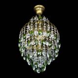 Люстра Лора №3 журавлик Зеленая под бронзу в Саратове