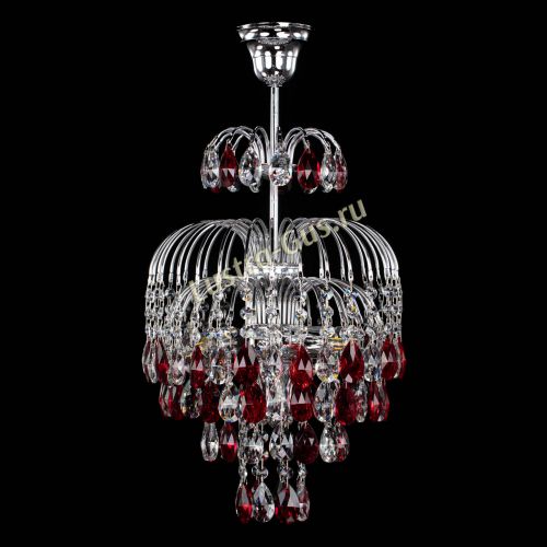 Люстра Лора №3 журавлик красная в Саратове Гусь Хрустальный