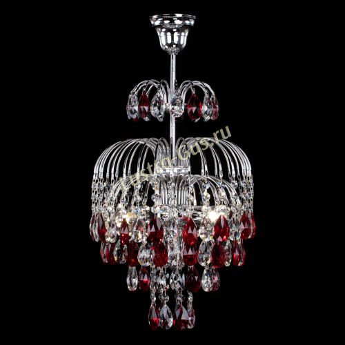 Люстра Лора №3 журавлик красная в Саратове Гусь Хрустальный