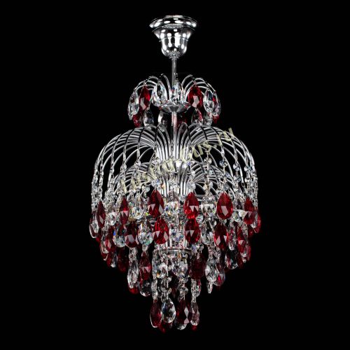 Люстра Лора №3 журавлик красная в Саратове Гусь Хрустальный