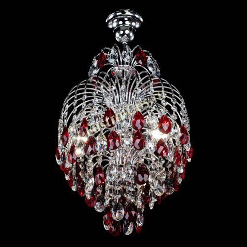 Люстра Лора №3 журавлик красная в Саратове Гусь Хрустальный