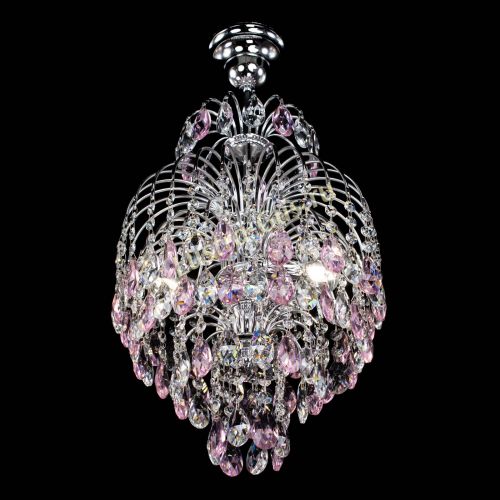 Люстра Лора №3 журавлик розовая в Саратове Гусь Хрустальный