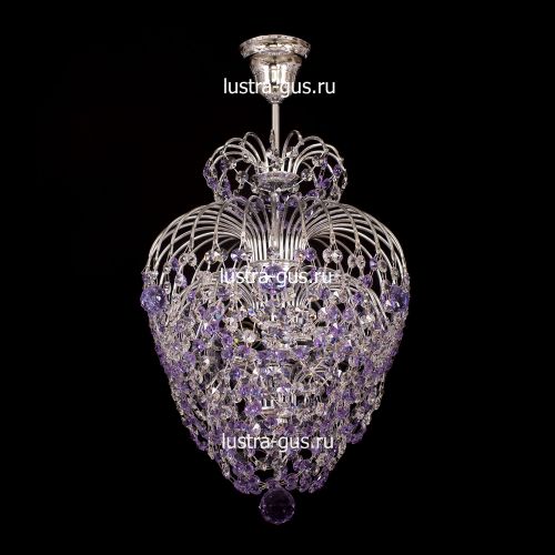 Люстра Лора оптикон сиреневая в Саратове Гусь Хрустальный