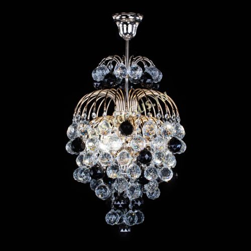 Люстра Лора Шар 40 черная в Саратове Гусь Хрустальный