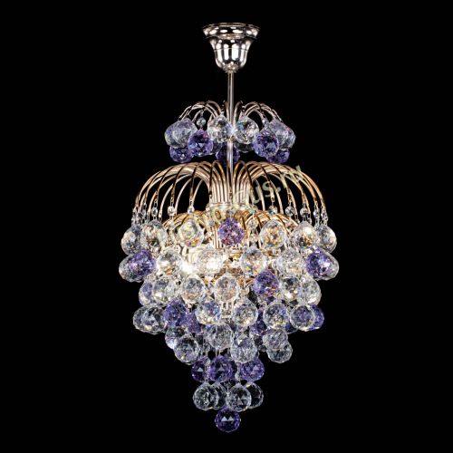 Люстра Лора Шар 40 фиолетовая в Саратове Гусь Хрустальный