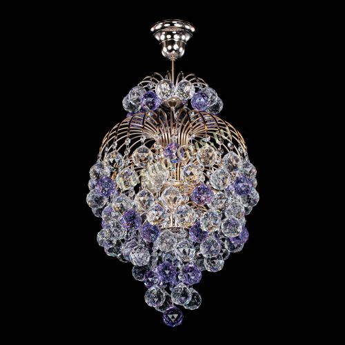 Люстра Лора Шар 40 фиолетовая в Саратове Гусь Хрустальный