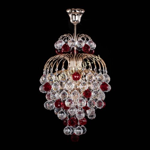 Люстра Лора Шар 40 красная в Саратове Гусь Хрустальный