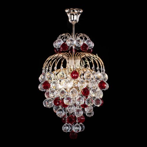 Люстра Лора Шар 40 красная в Саратове Гусь Хрустальный