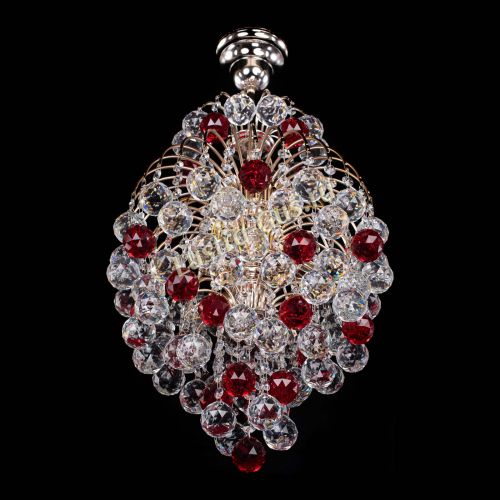 Люстра Лора Шар 40 красная в Саратове Гусь Хрустальный