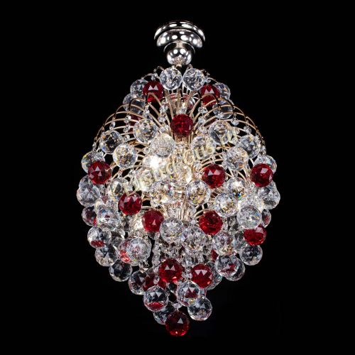 Люстра Лора Шар 40 красная в Саратове Гусь Хрустальный