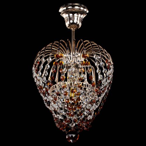 Люстра Малинка обтикон чайная в Саратове Гусь Хрустальный