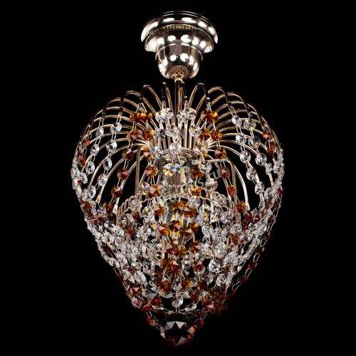 Люстра Малинка обтикон чайная в Саратове Гусь Хрустальный