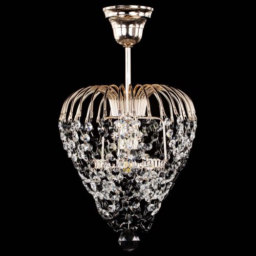 Люстра Малинка обтикон черная в Саратове Гусь Хрустальный