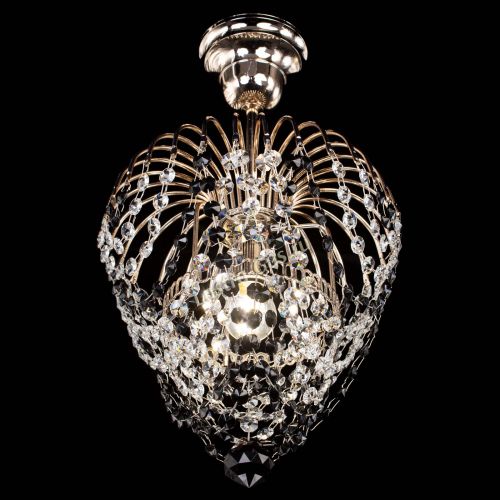 Люстра Малинка обтикон черная в Саратове Гусь Хрустальный