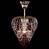 Люстра Малинка обтикон красная в Саратове