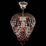 Люстра Малинка обтикон красная в Саратове
