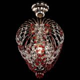 Люстра Малинка обтикон красная в Саратове