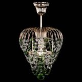 Люстра Малинка обтикон зеленая в Саратове