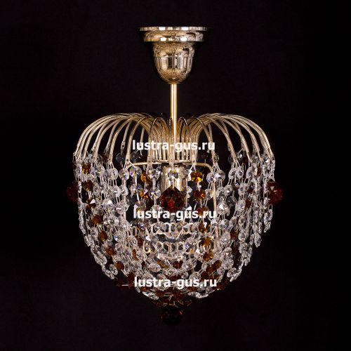 Люстра Малинка шар чайная в Саратове Гусь Хрустальный