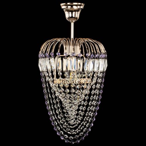 Люстра Малинка Водоворот фиолетовая в Саратове Гусь Хрустальный