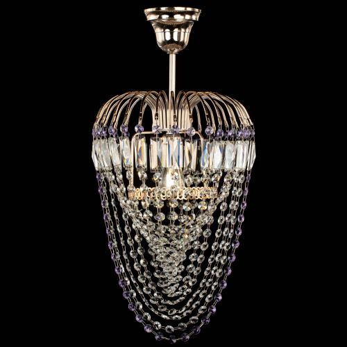 Люстра Малинка Водоворот фиолетовая в Саратове Гусь Хрустальный