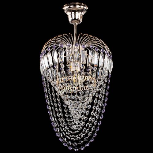 Люстра Малинка Водоворот фиолетовая в Саратове Гусь Хрустальный