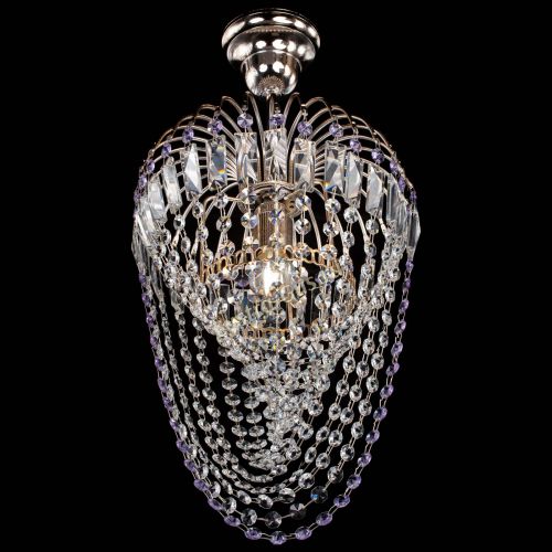 Люстра Малинка Водоворот фиолетовая в Саратове Гусь Хрустальный