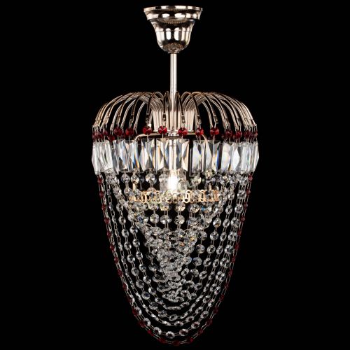 Люстра Малинка Водоворот красная в Саратове Гусь Хрустальный