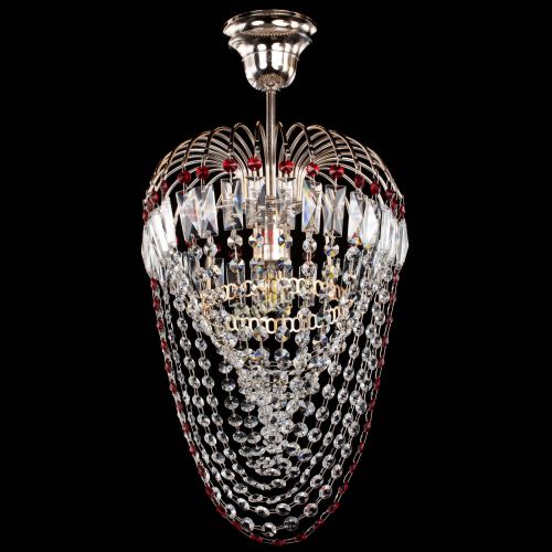 Люстра Малинка Водоворот красная в Саратове Гусь Хрустальный