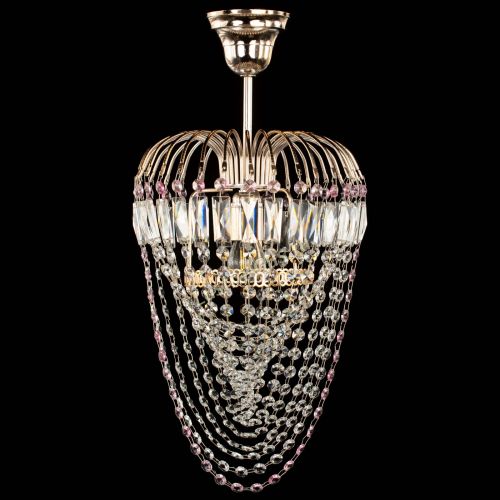 Люстра Малинка Водоворот розовая в Саратове Гусь Хрустальный